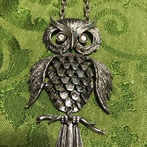 Silver Owl Necklace